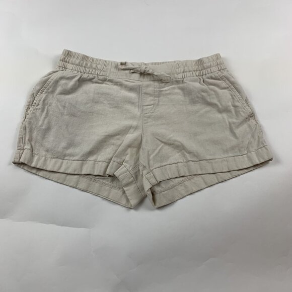Old Navy Feather Linen Blend Pull On Shorts M - Picture 1 of 4